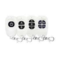 Télécommande universelle sans fil RF Century Aoke Learning Code AK-K240411 433 MHz, portée automatique de 50 m, 4 boutons, LED
