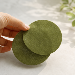 Y595 Lingette sèche en coton de fibres végétales biodégradables, apaisante et antibactérienne, à base de fibres d'algues vertes naturelles, pour soins des peaux sensibles - Product Image 3