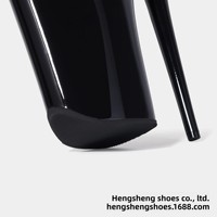 Sandales d'été en cuir PU de 23 cm, style européen, à lacets, à talon haut ouvert, plateforme imperméable, rayées, rehaussantes, pour pole dance
