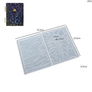 Factory Price DIY Handmade 3D Notebook Case Cover Silicone Mold for Resin