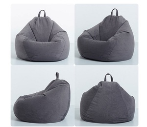 Cadeaux ISStapromo pas de remplissage velours côtelé extrêmement confortable grand pouf confortable salon canapés chaises surdimensionné lit pouf couvre - Product Image 2