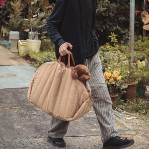 Léger Portable Solid Pattern Dog & Cat Car Carrier Nouveau Design Housse de siège arrière détachable lavable pour compagnon de <span class=keywords><strong>voyage</strong></span> - Product Image 3