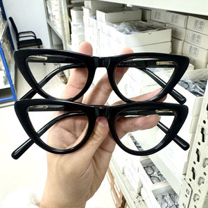 <span class=keywords><strong>2026</strong></span> 신상품 고품질 두꺼운 아세테이트 소재 광학 안경테 캣아이 솔리드 아세테이트 안경테, 혼합 도매 유니섹스 - Product Image 3