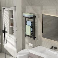 Toallero Eléctrico de Aluminio Blanco, 150W, 110V, Montado en la Pared, con Pantalla LED Digital, 1 Año de Garantía, para Baño