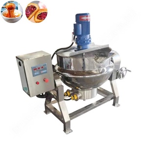 Marmite à vapeur en acier inoxydable avec agitateur 100L 200L 300L 600L pour la cuisson de confiture de fruits, confiture de fraises, sirop de caramel - Product Image 3