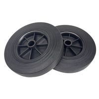 SR1003 Roue de pneu en caoutchouc solide anti-crevaison de 10 pouces pour chariot de roue de moteur de pelouse de roue de poussette