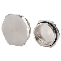 Bouchon aveugle hexagonal industriel antidéflagrant en nylon ML, étanche IP68, basse tension, filetage NPT1/2 pour -40~105°C