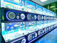 Distributeur automatique de capsules Gacha WANGERBAO Super Double-Deck avec couleur, logo, autocollants et dispositif de paiement personnalisables