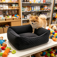 Katzen- und Hundebett Großhandel Gepunktetes Hunde- und Katzenbett Maßgefertigtes Hundesofa Superweiches Einfarbiges Muster Warmes Beruhigendes Bett für Angstzuhälterische Hunde