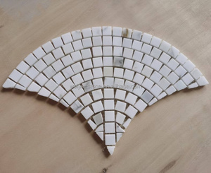 Nouveau Style marbre mosaïque moule en gros mosaïque carreaux de mur poli naturel Calacatta blanc marbre poisson échelle pétoncle ventilateur <span class=keywords><strong>Patte</strong></span> - Product Image 3