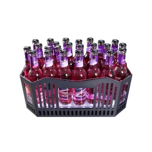 Công suất lớn thay đổi màu sắc dẫn Xô đá cho các bên nhựa chiếu sáng Xô giữ <span class=keywords><strong>24</strong></span> chai bia - Product Image 1