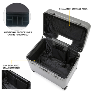 20 İnç Su Geçirmez Dayanıklı Ayakta Duran Fotoğraf Ekipmanları Taşıma Çantası <span class=keywords><strong>Pilot</strong></span> Çantası Kabin Boy Valiz - Product Image 4