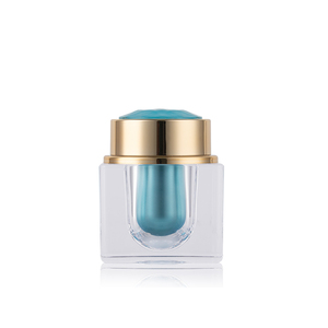 Luxury Square Empty Acrylic Skincare Jar And Pump Bottle Cosmetic Packaging Set