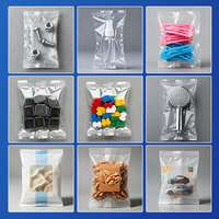 Machine d'emballage de petites pièces pour fixations métalliques, alimentation électrique manuelle, avec fabrication automatique de sacs, thermoscellage et découpe