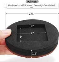 Neues Upgrade Groove Design Runde Filz möbel Moving Sliders für Bett Tisch Sofa Kleider schrank Kühlschrank Klavier