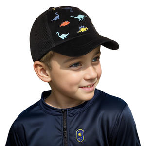Cappello estivo per bambini in cotone tinta unita da esterno Casual berretto in maglia per ragazzi e ragazze protezione solare da spiaggia autunno semplice Casquette - Product Image 3
