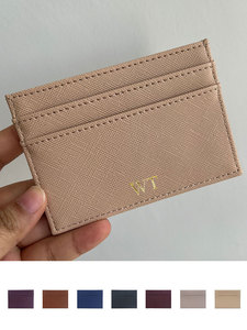 <span class=keywords><strong>Porta</strong></span> portafoglio di <span class=keywords><strong>carte</strong></span> in pelle sottile all'ingrosso <span class=keywords><strong>porta</strong></span> portamonete logo personalizzato in pelle di saffiano - Product Image 4