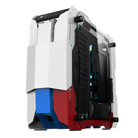 Warrior M-ATX tour étui d'ordinateur noir blanc fenêtre en verre trempé PC ordinateur de jeu boîtier de bureau