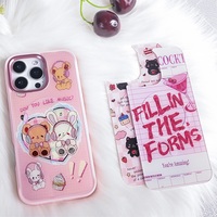 Coque de téléphone à panneau arrière magnétique remplaçable pour Iphone17/17pro/17promax/17air avec le lapin de musique coloré doré