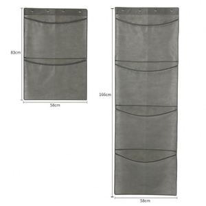 Oxford Cloth Fabric Plush Toy Doll Storage <b>Net</b> Pocket Hanging Bag Underwear Socks Organizer with 4pcs Support Poles - Product Image 6
