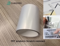 Étiquette autocollante personnalisée en PET de 0,05 mm, découpée à la presse, résistante aux déchirures, imperméable, pour téléphone portable et écouteurs