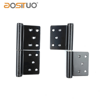 Charnière de porte à roulement à billes détachable de 5 pouces en acier inoxydable 201/304, type drapeau, charnière de porte amovible pour portes métalliques ou en bois