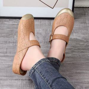 Baotou demi-pantoufles pour femmes nouveau Joker sandales français Mary Jane plat <span class=keywords><strong>Muller</strong></span> chaussures fond souple sabots Mules petit groupe porter - Product Image 6