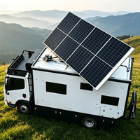 Traqueur solaire à double axe en alliage d'aluminium usiné CNC avec rotation à 360° °   Suivi automatique du soleil pour toit de camping-car avec étanchéité IP67