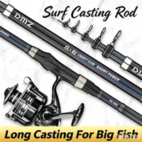 7 #   Canne à pêche télescopique en carbone pour la pêche en mer, combo portable longue portée avec moulinet spinning entièrement métallique 5000 pour eau salée et fond de plage