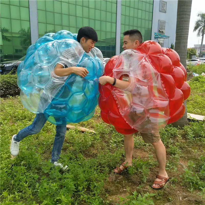 Outdoor Game Heavy Duty Durable PVC Viny Bubble Soccer Inflatable 4' Wearable Buddy Bumper Zorb Balls