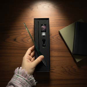 Offre limitée : Ensemble de stylos à plume en verre de haute qualité pour cadeau <span class=keywords><strong>d</strong></span>'anniversaire – Achetez maintenant - Product Image 1