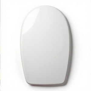 Asiento de inodoro termoestable D180 con doble bisagra, blanco, 39 cm de ancho, 48 cm de largo, 5 cm de altura - Product Image 3