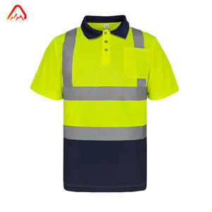 Magliette Polo <span class=keywords><strong>di</strong></span> Sicurezza ad Alta Visibilità Classe 2 <span class=keywords><strong>in</strong></span> Poliestere Riflettente per Lavori Stradali, Manica Corta per Uomo, Disponibili - Product Image 5