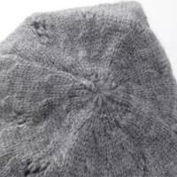 Bonnet tricoté unisexe style coréen, en laine, avec motif lettre vintage, pour l'automne et l'hiver, tendance urbaine, style niche et original