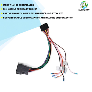 ISO立体声汽车收音机适配器连接器电缆母插头汽车立体声安卓聚四氟乙烯绝缘通用应用 - Product Image 4