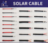 Cable Solar Fotovoltaico H1Z2Z2-K de Fábrica, Cable de Cobre Estañado XLPE de 4mm2, 6mm2, 10mm2, Rojo y Negro, 100m/Rollo