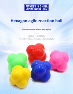 Nhanh nhẹn lục giác tốc độ nhanh nhẹn đào tạo Bóng phản ứng đàn hồi cao bóng rổ cho thay đổi hướng tập thể dục tăng cường tay-mắt - Product Image 4