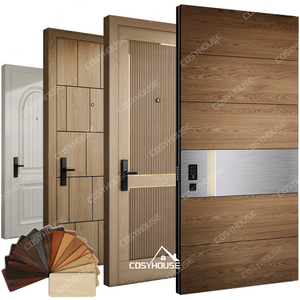 Puerta de entrada principal de seguridad de acero, puerta blindada impermeable ignífuga a prueba de balas para casa residencial, pasillo de Hotel Exterior - Product Image 2