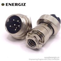 Aviator GX16 hembra/macho 6 pines 16mm enchufe de Cable de Metal 6 pines 16mm conectores circulares