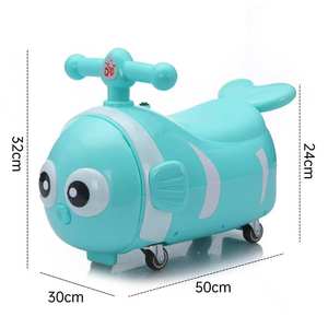 Lindo coche de juguete de plástico de 4 ruedas para niños, tobogán oscilante para interiores y exteriores para pies de bebé de 1 a 4 años - Product Image 5