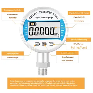 Manómetro Digital de Acero Inoxidable de Alta Precisión, Medición de Presión Absoluta de Vacío, Compatible con Gas Argón, RS485 - Product Image 5