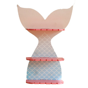 Wholesale Eco-Friendly <strong>Mermaid</strong> Fishtail <strong>Wall</strong> Shelf Colorful Cute Design for Casual Home Bedroom <strong>Decor</strong> for Kid's Room - Product Image 2