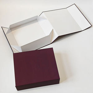 Luxury Custom <b>Empty</b> Hard Cardboard <b>Gift</b> Clothing <b>Boxes</b> Magnetic Lid Folding Rigid Magnetic Packaging Wholesale Matt Lamination - Product Image 1