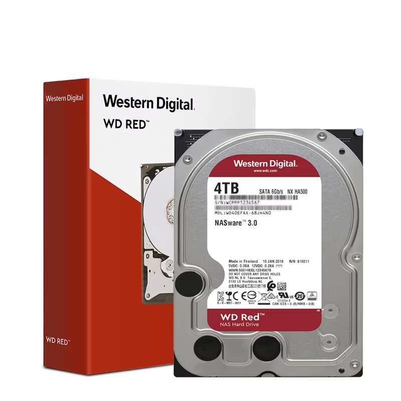 WD40EFAX 4TB Hard Drive - Ideal for NAS and Computer Storage