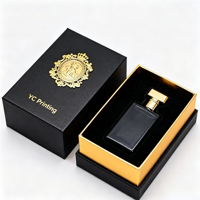 Emballage de parfum rigide personnalisé avec logo imprimé, emballage de luxe carré avec tiroir coulissant, emballage cadeau, boîtes cosmétiques