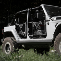 Demi-portes tubulaires tactiques style Maiker X avec rétroviseur latéral pour Jeep Wrangler JL Gladiator JT Accessoires