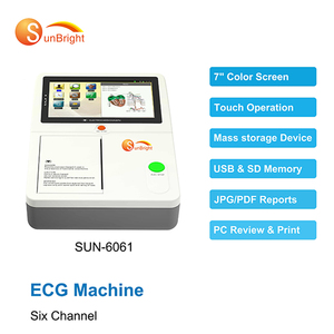 6062 mặt trời nóng bán y tế điện tâm đồ di động <span class=keywords><strong>ECG</strong></span> Máy 12 chì <span class=keywords><strong>6</strong></span> kênh <span class=keywords><strong>ECG</strong></span> kỹ thuật số bác sĩ thú y cardiography máy - Product Image 4