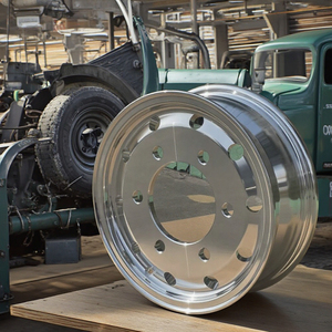 Llanta de rueda de aleación de aluminio 17,5x6,00 rentable para camiones ligeros Acabado cromado para rueda de <span class=keywords><strong>autobús</strong></span> de pasajeros y camiones - Product Image 2