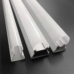 Untuk Penutup Lensa Pc Polikarbonat Pencahayaan Led untuk Profil Aluminium Led Bentuk Oval 45Mm Sampul Pc Ekstrusi Plastik
