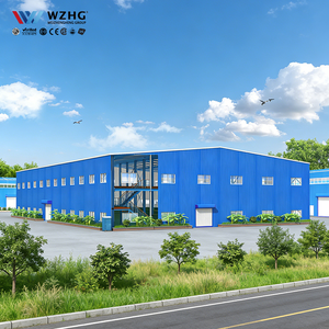 Bâtiment industriel préfabriqué haute résistance Q355B pour hangar d'équipement, résistant au vent et à la neige, durée de vie de 50 ans, garantie de plus de 5 ans - Product Image 1